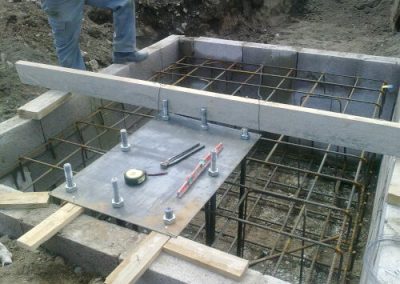 Construcción cimentación zapata aislada